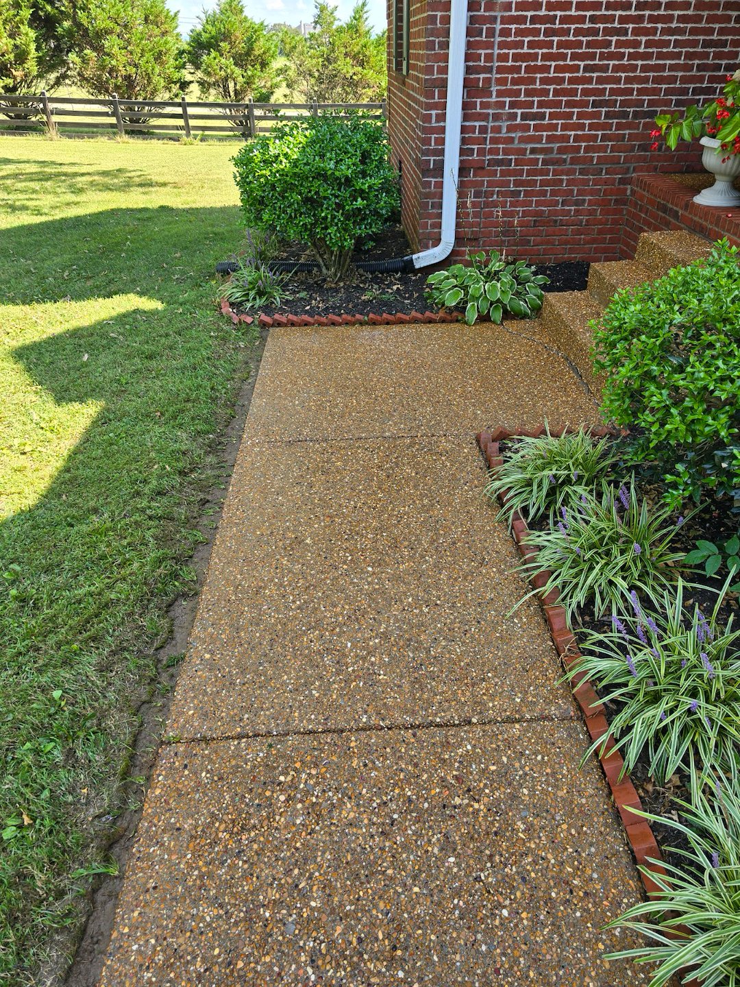 Front and back patio cleaning in Nashville, TN